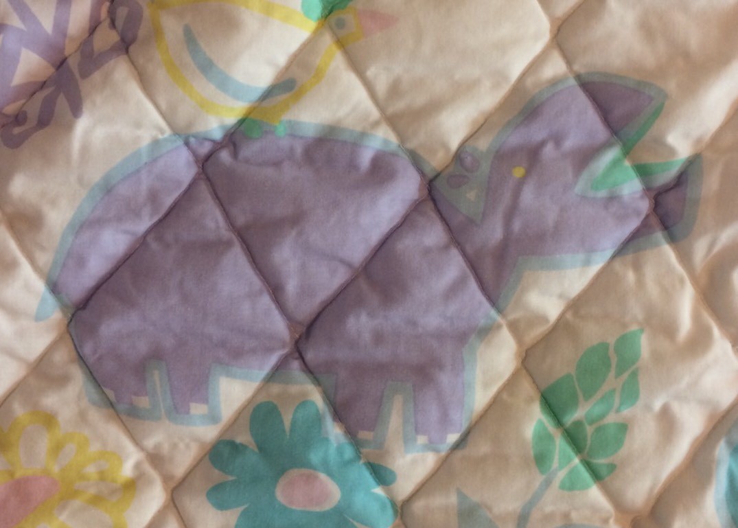 Vintage Graco Playpen Portable Baby Crib Blanket Jungle Pastel Padding Cover eBay