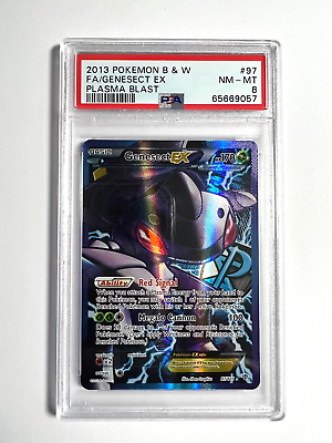 Plasma Blast 97 Full Art Genesect EX PSA 8