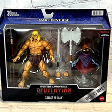Meister des Universums Revelation Savage He-Man Luxus Figur Set Neu Ovp