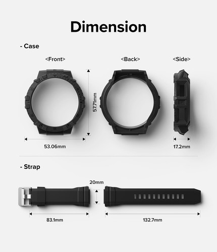 Ringke Fusion-X Guard (Wire X) for Galaxy Watch 5 Pro 45mm Band with Case Rugged - 第 3/76 張圖片