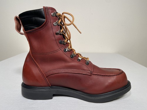 USA Leather Boots Moc Toe Mens Size 