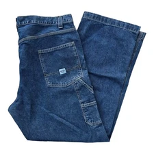 Signature By Levi Strauss Bootcut Flex Carpenter Pants Blue Denim Jeans 40x32