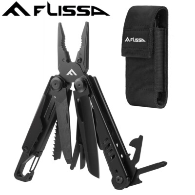 Portable 15 In 1 Multi Tool Pliers Outdoor Survival Compact Folding Pocket Knife