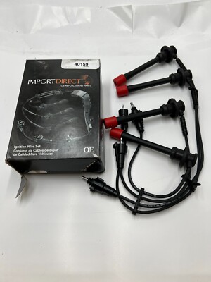 Import Direct 40159 Ignition Wires, Silicone Rubber 5 mm Black, Magnetic Core