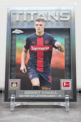 Topps Chrome Bundesliga 2024 Titans Granit Xhaka No.TI-7 Bayer Leverkusen