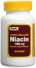 Watson Rugby Labs Niacin Time Release 1000mg 100ct 100 Count (Pack of 1)