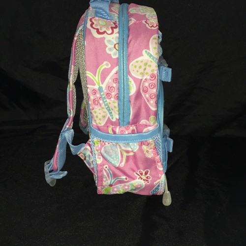 Mochila Pottery Barn Kids Mackenzie Pequeña Moscas Dragón Flores Rosa Azul Verde - Imagen 7 de 20