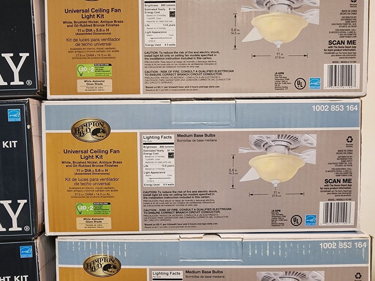 Hampton BayUniversal LED Ceiling Fan Light Kit | eBay