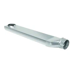 28in.To 45 in.Adjustable Space Saver Aluminum Dryer Vent Duct w/ Straight Outlet