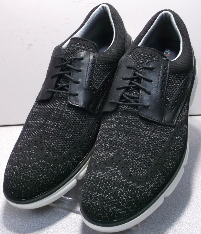 専用5 204595 MS50 TANNER WINGTIP MEN'S SHOES SIZE 9M BLACK/GRAY KNIT