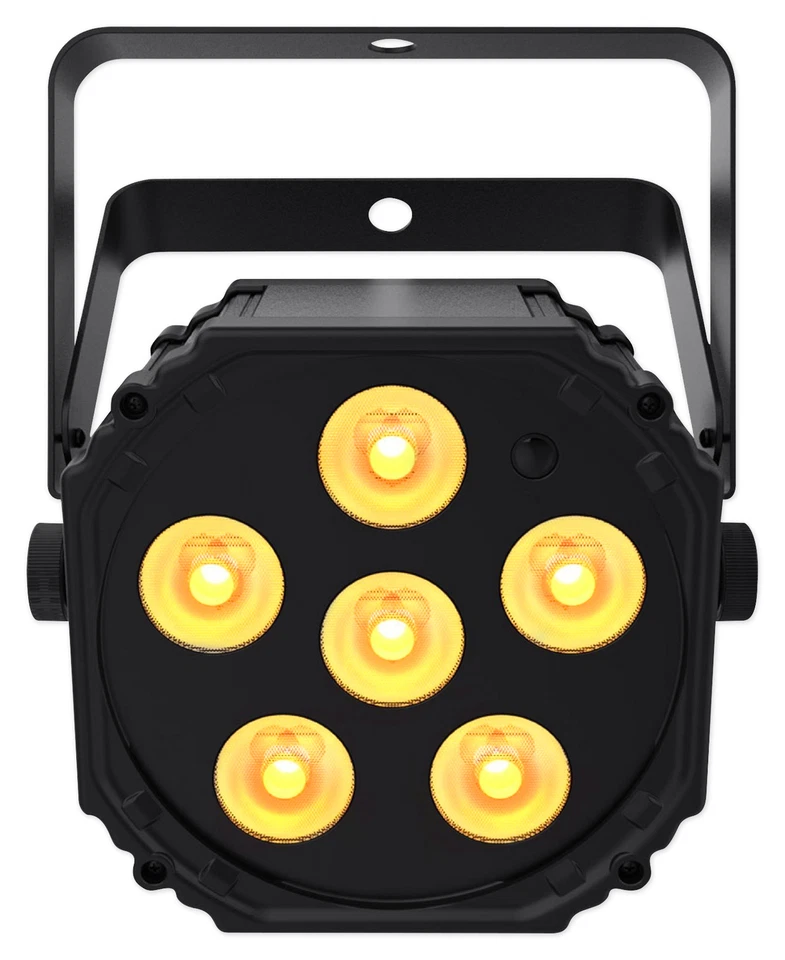 (4) Chauvet DJ Ezlink Par Q6 BT Wireless RGBA Bluetooth Wash Lights+Club Table - Image 4 of 4