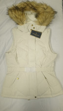 Fairfax & Favour Charlotte Padded Gilet Winter White Uk Size 12