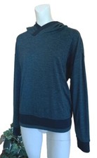 Mondetta Athletic Pullover Sweatshirt Hooded Top Women's Size L Green EUC