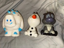 Disney Frozen Lot Of 3 Plastic Bath Toy Olaf Bundle