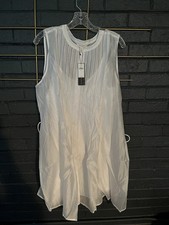 Banana Republic Pintuck Organza Mini Dress XL