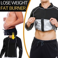 Sauna Suit Weight Loss Full Body Gym Fitness Tops Sweat Heat Tracksuit For Men