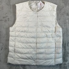 UNIQLO Pufftech Compact Vest Color Off White Lightweight Size X Large