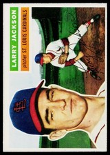 1956 Topps #119b Larry Jackson : Gray Back