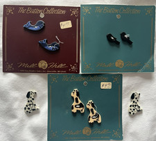 Mill Hill Ceramic Button Lot of 8 Animals Dalmatian Dog Birds Whale Giraffe New