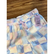 Wild Fable Women's Pastel Checkered Sweatpants Size S Drawstring Waist Joggers