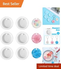 Reusable Silicone Round Molds for Resin Penda...