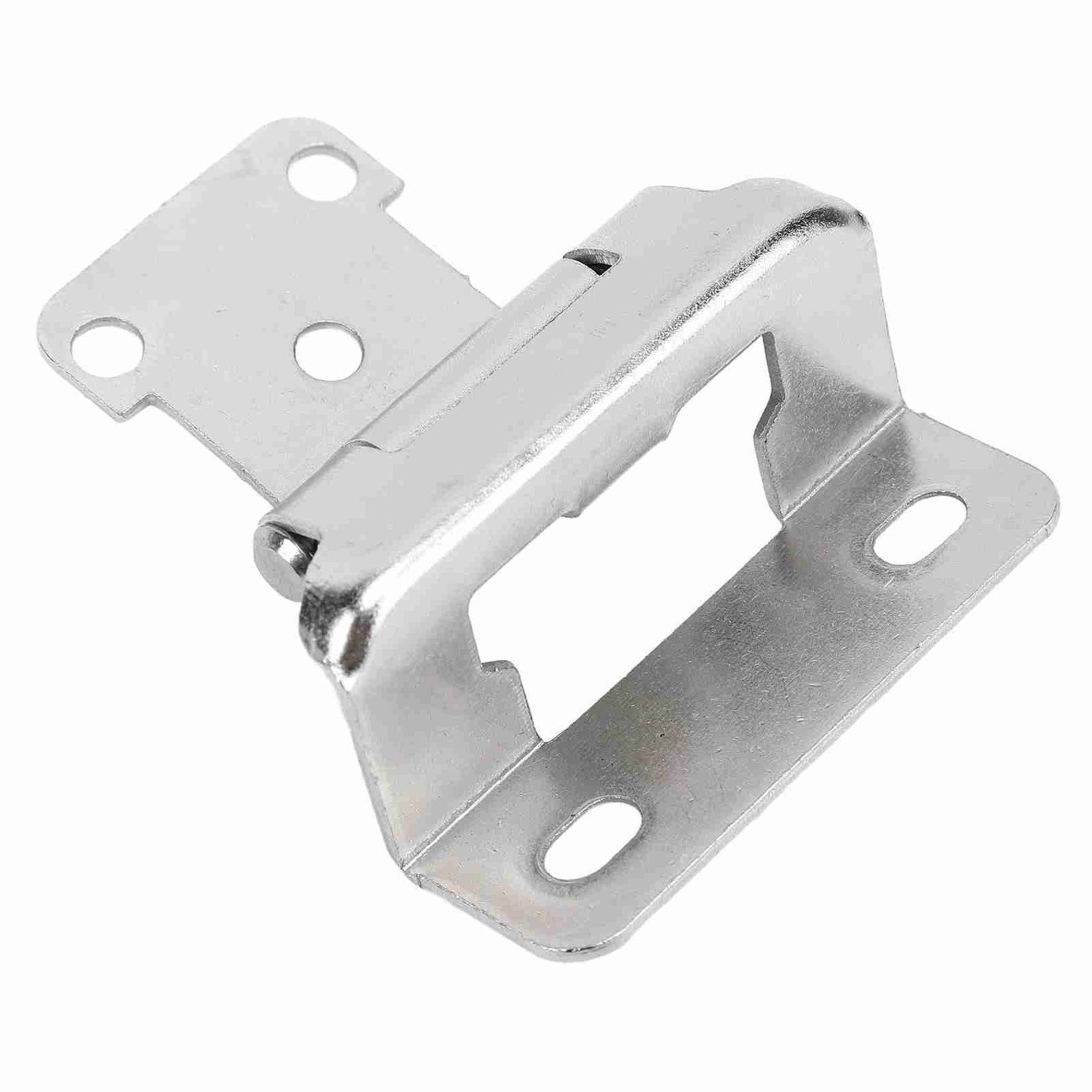 2Pcs Self Closing Cabinet Hinge 1/2in Enhanced Safety Steel Semi Wrap Overlay