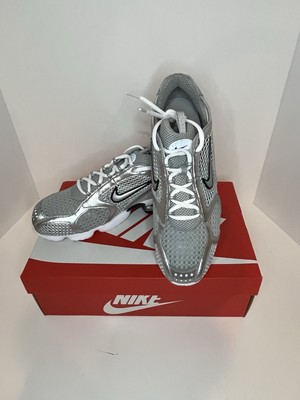 New Nike Zoom Spiridon Caged 2 Metallic Silver 2023 Retro Retro Trainer Sz 10.5
