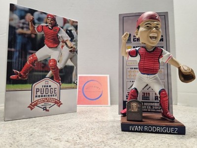 Ivan Pudge Rodriguez Texas Rangers MLB 2017 SGA HOF Bobblehead NIB