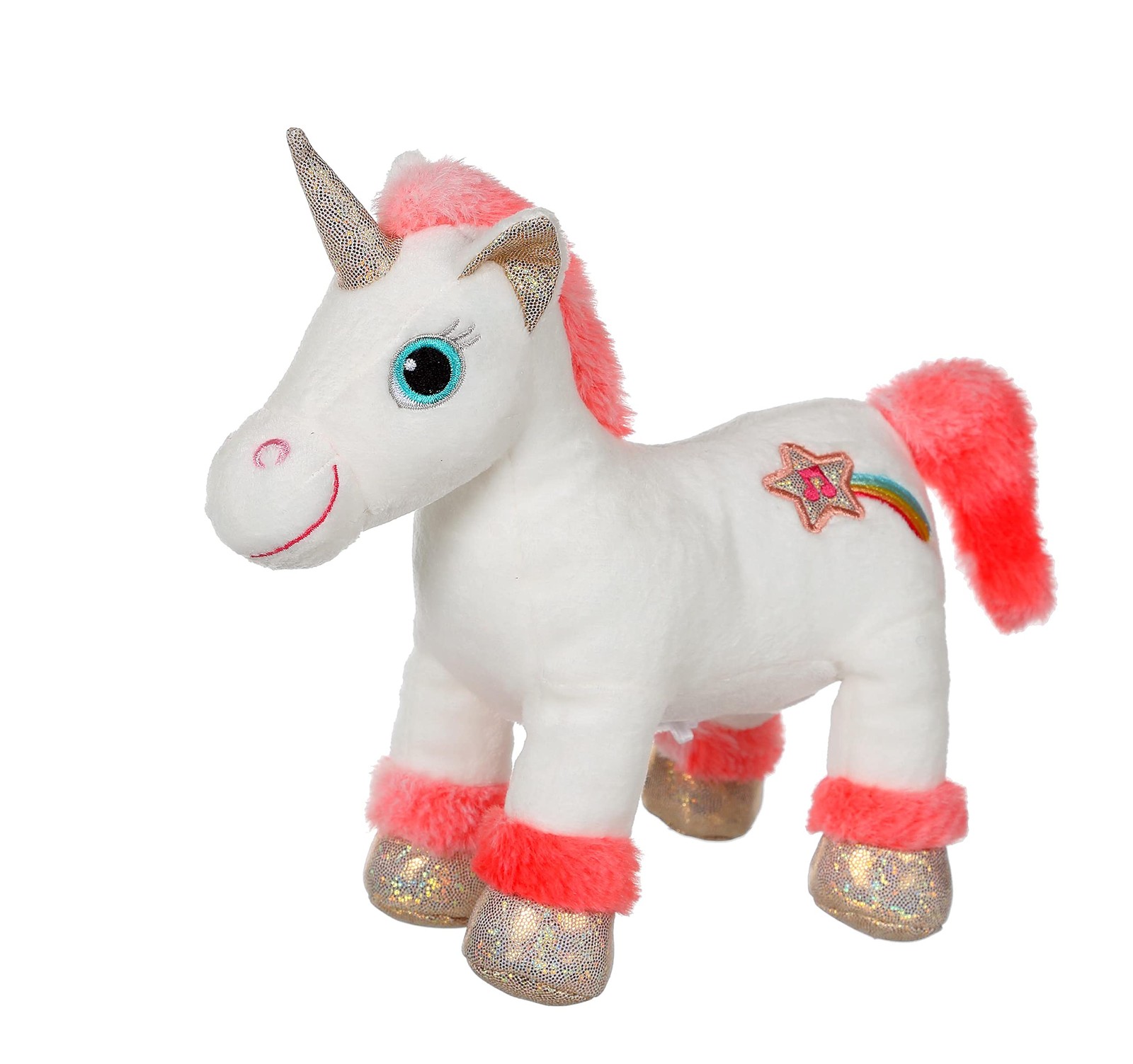 Peluche Lica Bella, la licorne rose et blanche pour l'histoire du soir