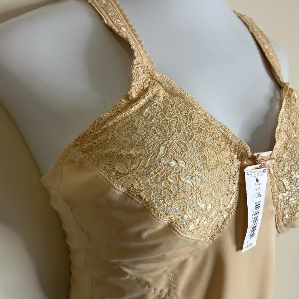 Rago Cortland Intimates Full Figure Body Briefer Style 8620 Size 40B Nude NWT - Image 2 of 4