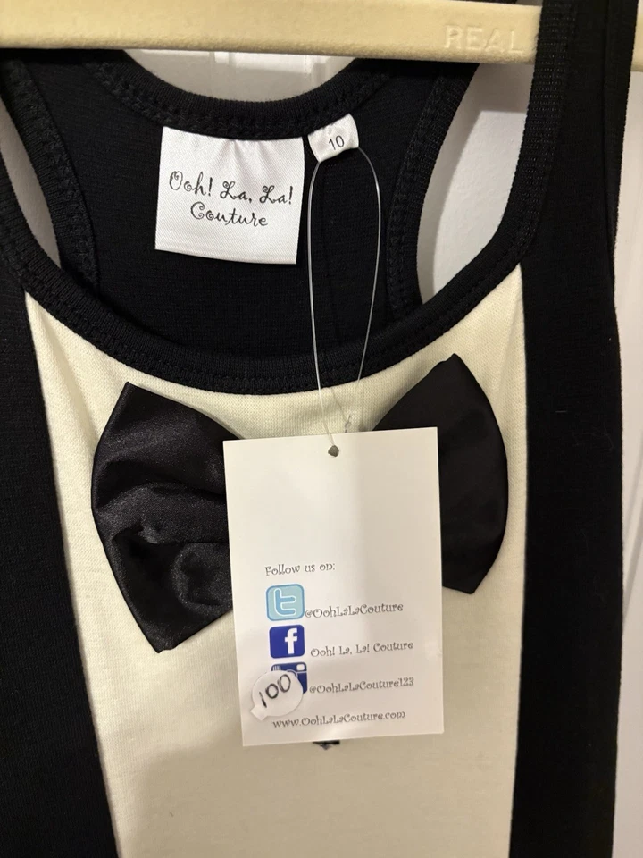 Vestido de esmoquin Ooh La La Couture para niñas talla 10 con falda de tul Foto 4 de 4