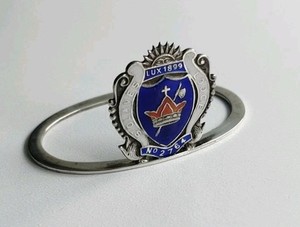 SOLID SILVER & ENAMEL MASONIC NAPKING RING 1931 St OLAVE'S LODGE no.2764