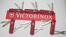 Victorinox Swiss Army Knives 58mm CLASSIC Pattern- Lot of Six Knives - Light Use