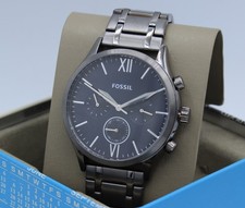 Fossil Fenmore Midsize Chronograph Blue Grey BQ2401 Men's Watch