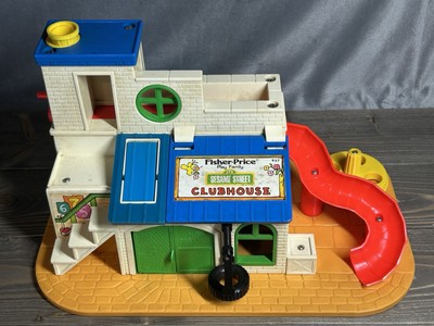 Fisher Price Little People Sesame Street Clubhouse #937 Base Only w/Tire  Swing