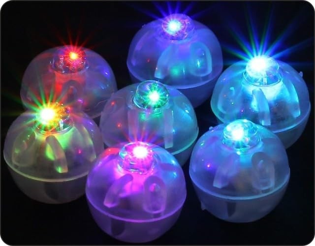Lotto 50 Luci LED Multicolor RGB per Palloncini - Specifiche Pro - 2