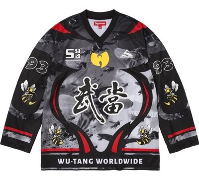 Supreme Wu-Tang Clan Hockey Jersey Black Size Small RZA Enter The 36 Chambers DS