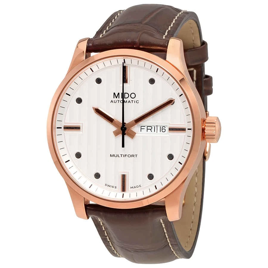 Reloj para hombre Mido Multifort automático esfera plateada M005.430.36.031.80