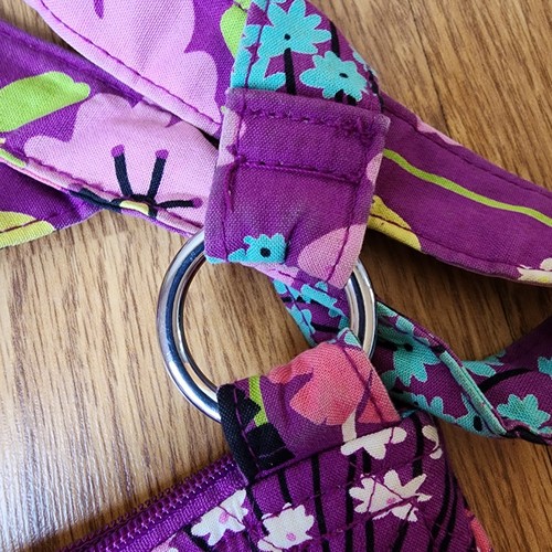 Vera Bradley Hipster Crossbody Handtasche Flutterby Schmetterlinge Lila Schultertasche - Bild 5 von 11