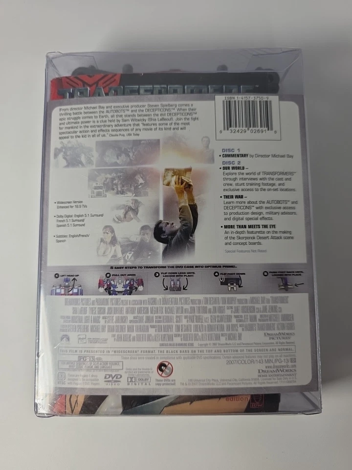 Transformers 2 Disc Special Edition DVD Target Exclusive BRAND NEW Sealed - Image 2 of 4