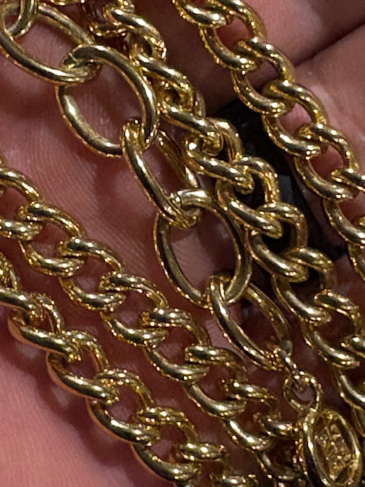 GIVENCHY DOUBLE STRANDED HEAVY GOLD PLATE STATMEN… - image 5