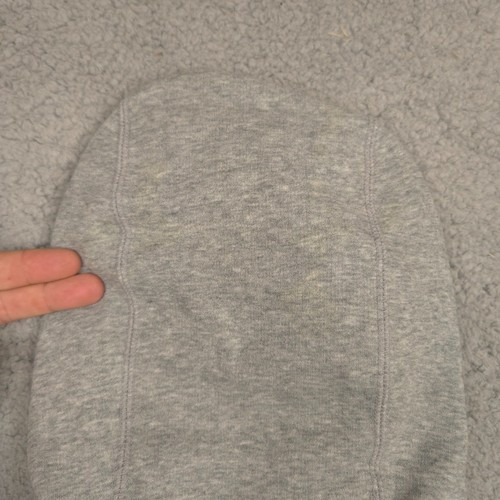 Nike Air Jordan Varsity Hoodie Herren L grau marineblau Druckknopfleiste Fleece Sweatshirt - Bild 2 von 12