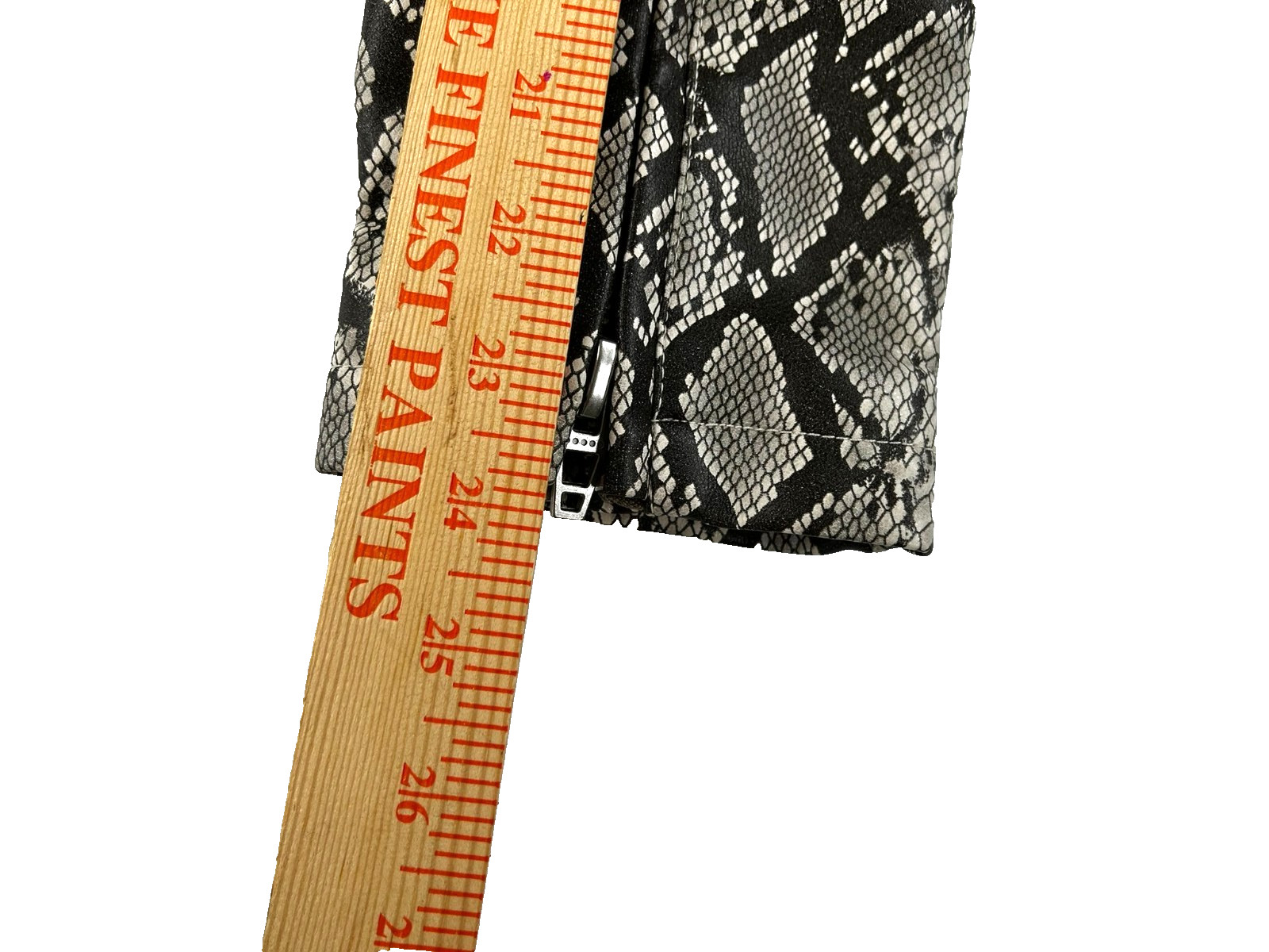 Blank NYC Women's Snakeskin Python Print Biker Mo… - image 11