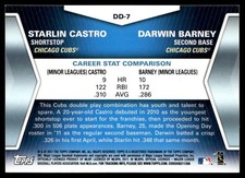 Starlin Castro / Darwin Barney 2011 Topps Update Diamond Duos #DD-7 Z1