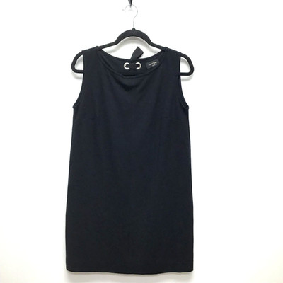 Ottod'Ame Essence Womens Black Stretch Sleeveless Bow Back Detail Shift Dress 6