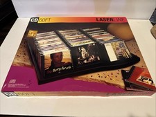 VINTAGE Laserline 60 CD Storage Case Holder Black Hard Plastic CD60