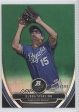 2013 Bowman Platinum Prospects Chrome Green Refractor 38/399 Bubba Starling 1b7