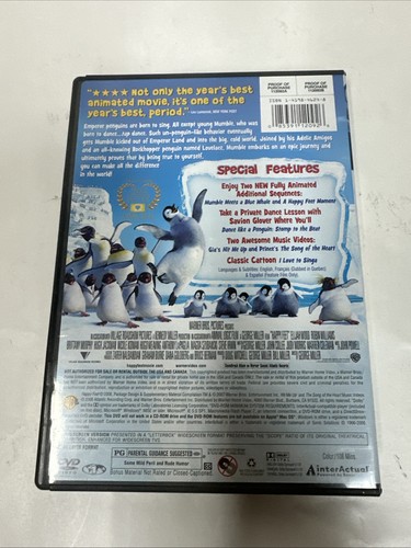 Happy Feet (DVD, 2007, Widescreen) - Picture 2 of 4