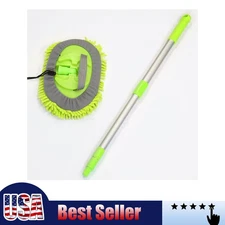 Adjustable Telescopic Car Wash Brush Kit Mop Long Handle Vehicle Car Wash Brush