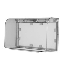 Adhesive Waterproof Socket Cover Double Gang 8X8 Inch 20.20X12.10X7.50CM Black